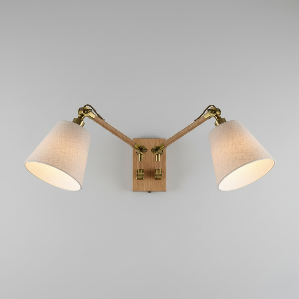 Applique Murale à Double Bras Articulés