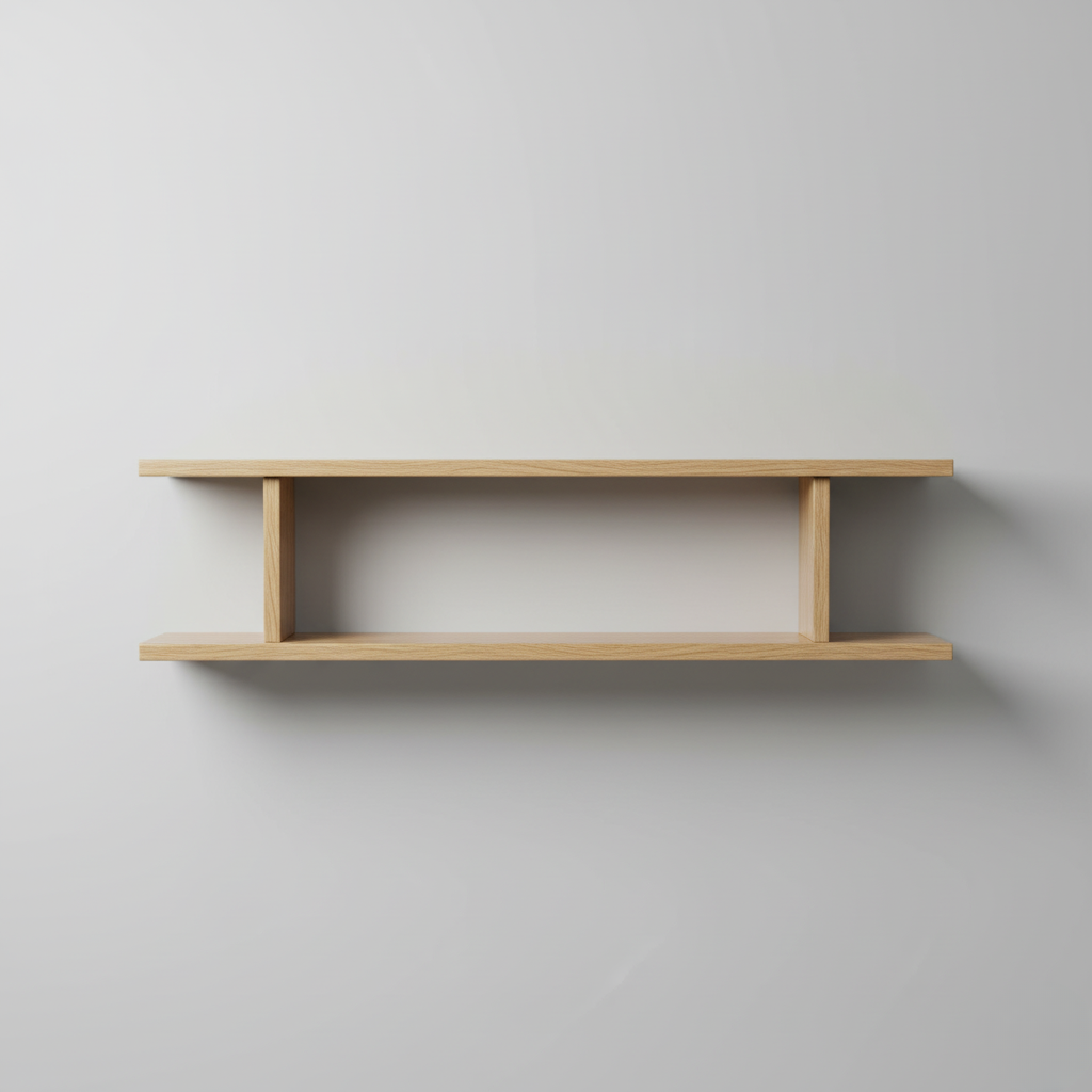 Étagère Murale Flottante en Chêne