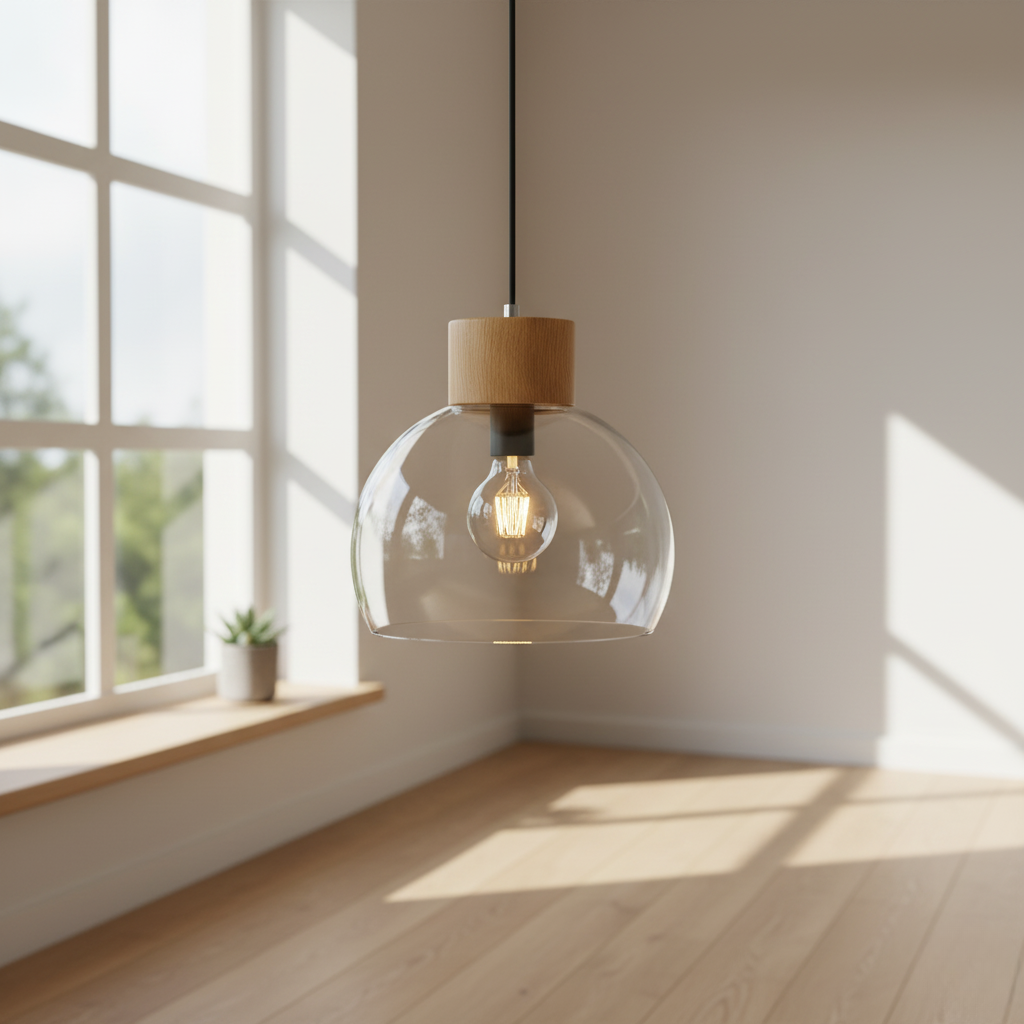 Suspension en Verre Sculpté