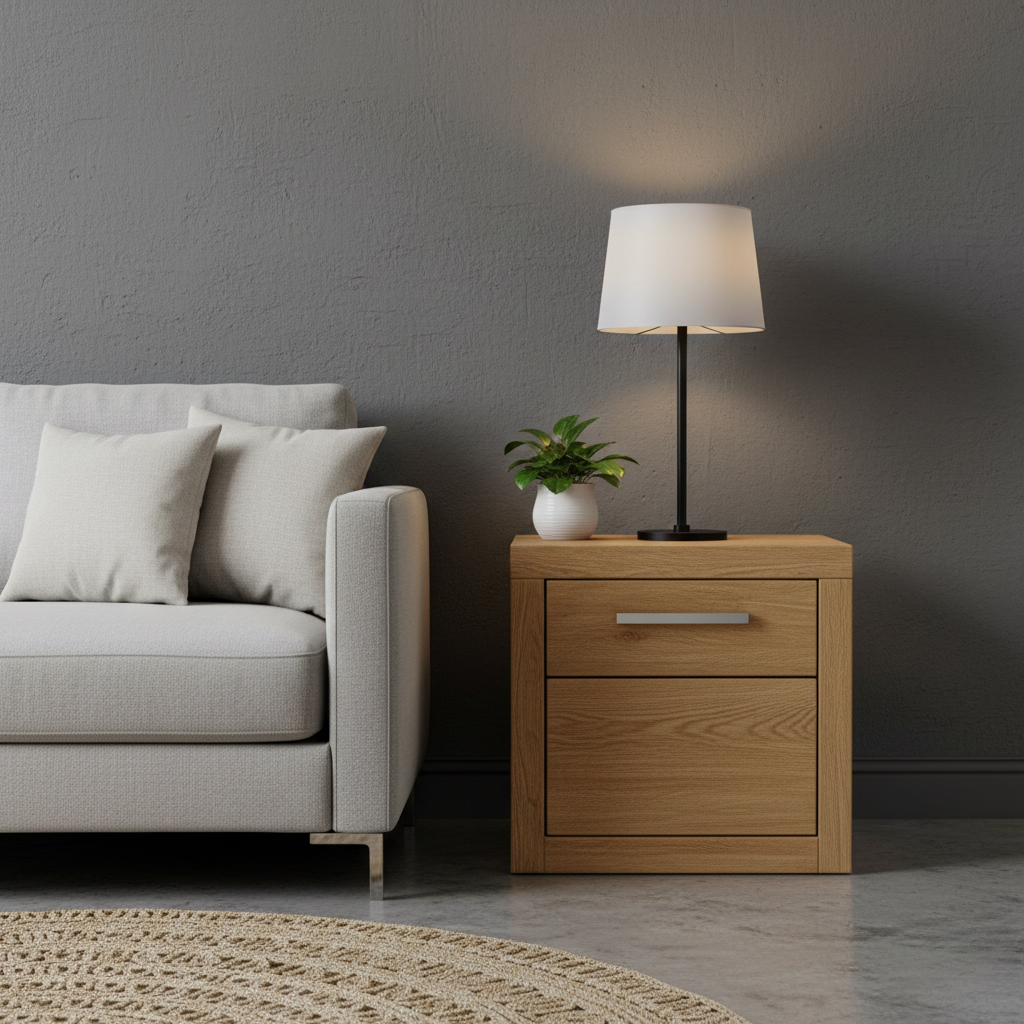 Table de Chevet en Chêne