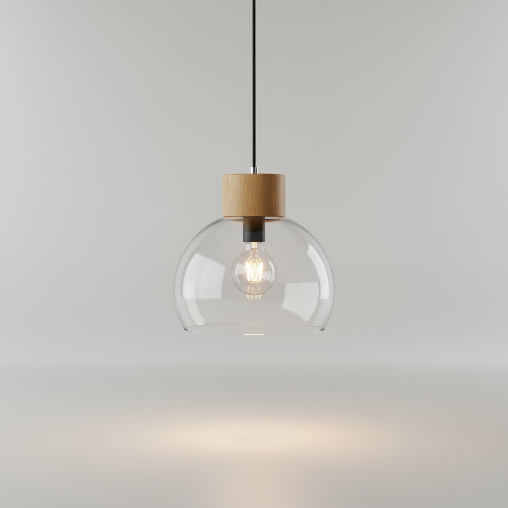 Suspension en Verre Sculpté