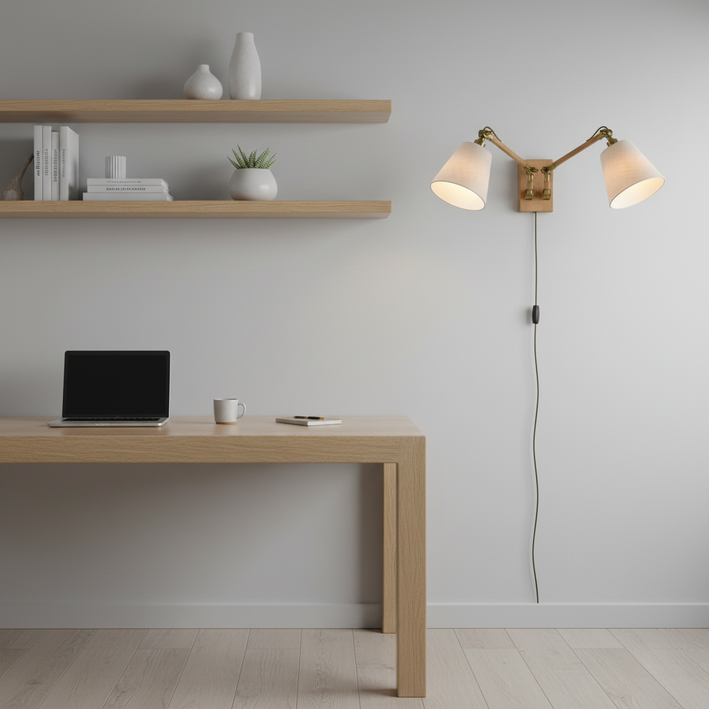 Applique Murale à Double Bras Articulés