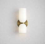 Applique Murale Double Tête en Verre