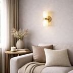 Applique Murale Double Tête en Verre